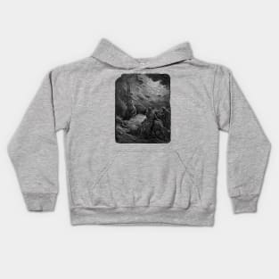 The Angel Appearing to Balaam - Gustave Doré, La Grande Bible de Tours, Aesthetic, Gothic, Metal Kids Hoodie